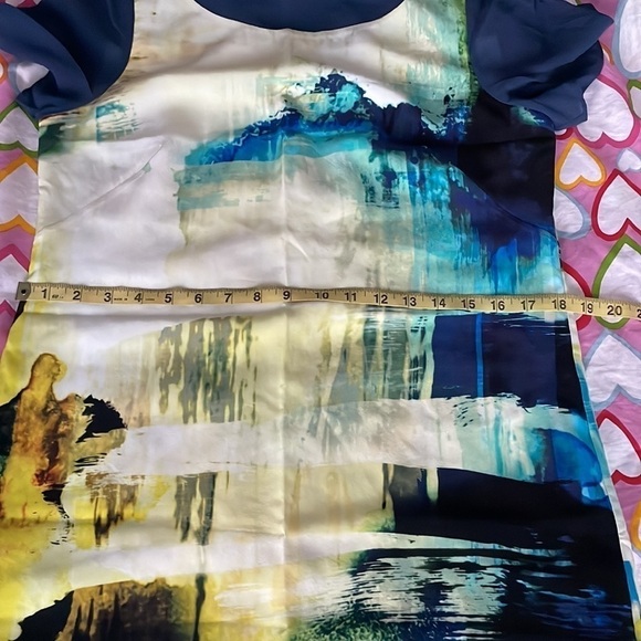Karen Millen Silk Abstract Dress | Size 8 US - Picture 13 of 14